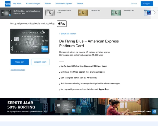 American Express Flying Blue Platinum Logo