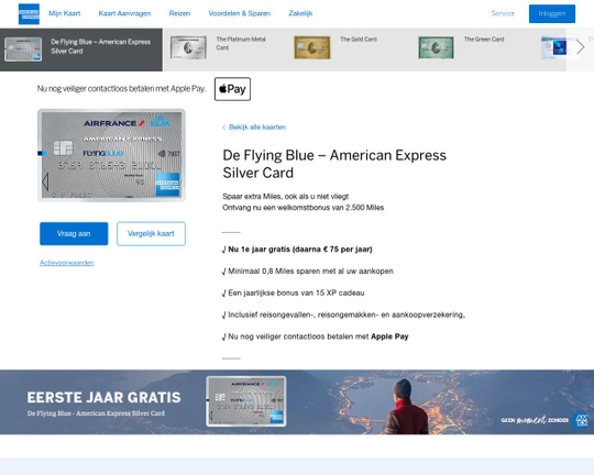 American Express Flying Blue Silver Logo